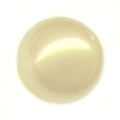 Perle ronde acrylique 10mm Coloris IVOIRE NACRE - 4 perles