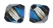 Toupies Swarovski 4mm CRYSTAL BERMUDA BLUE / 20 perles