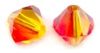 Toupies Swarovski 6mm FIREOPAL / 10 perles