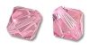 Toupies Swarovski 4mm LIGHT ROSE XILION / 4 perles