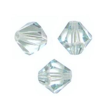 Toupies Swarovski 6mm LIGHT AZORE  Coupe XILION / 10 perles