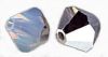 Toupies Swarovski 4mm WHITE OPAL COMET ARGENT LIGHT CAL / 20 perles
