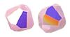 Toupies Swarovski 4mm ROSE ALABASTER AB / 20 perles