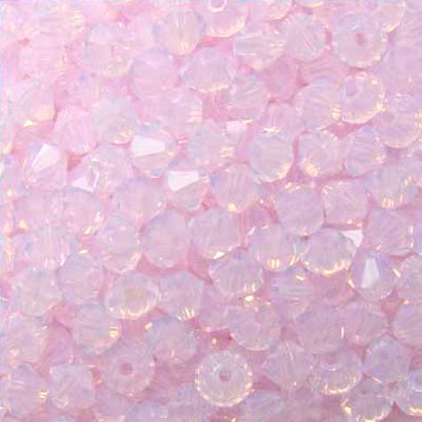 Toupies Swarovski 4mm ROSE WATER OPAL / 25 perles