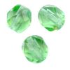 Facettes de Bohème 4mm PERIDOT - FERN GREEN  / 50 perles