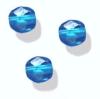 Facettes de Bohème 4mm AQUAMARINE DARK / 50 perles