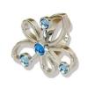 Bague Fantaisie Fleur Bleue