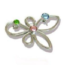 Broche Fantaisie Fleur Multicolore