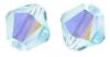 Toupies Swarovski 4mm LIGHT AZORE AB / 30 perles