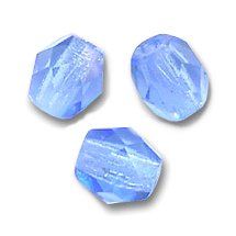 Facettes de Bohème 6mm LIGHT SAPHIR LIGHT SAPPHIRE / 10 perles