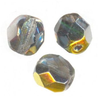 Facettes de Bohème 6mm CRISTAL MAREA / 10 perles