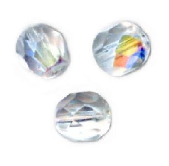 Facettes de Bohème 10mm CRYSTAL AB / 5 perles