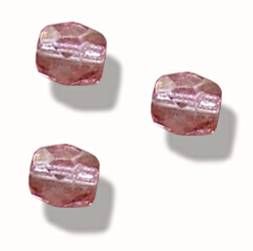 Facettes de Bohème 4mm FRENCH ROSE ( VINTAGE ROSE ) / 24
