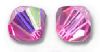 Toupies Swarovski 4mm ROSE AB / 20 perles