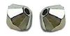 Toupies Swarovski 4mm CRYSTAL METAL SILVER /10 perles