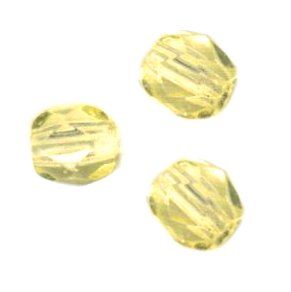 Facettes de Bohème  8mm JONQUILLE JONQUIL / 10 perles