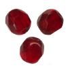Facettes de Bohème 6mm RUBIS RUBY / 10 perles