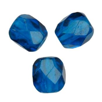 Facettes de Bohème 6mm INDICOLITE AIGUE FONCE / 10 perles