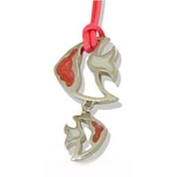 Collier Fantaisie Poissons ROSE - Bijoux fantaisie