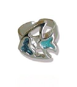 Bague Fantaisie Poisson Bleue