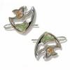 Boucles d'oreille courtes Fantaisie Poisson Vert