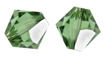 Toupies Swarovski 4mm PERIDOT SATIN / 13 perles 