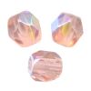 Facettes de Bohème 4mm LIGHT ROSE AB / 50 perles