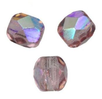 Facettes de Bohème 4mm LIGHT AMETHYSTE AB / 50 perles