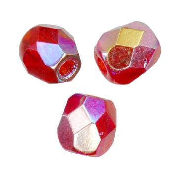 Facettes de Bohème 4mm LIGHT SIAM AB / 50 perles