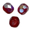 Facettes de Bohème 10mm RUBIS RUBY AB / 5 perles