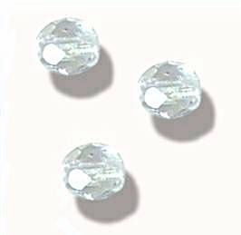 Facettes de Bohème 4mm CRISTAL / 50 perles