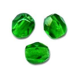 Facettes de Bohème 6mm EMERALD EMERAUDE / 10 perles