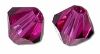 Toupies Swarovski 4mm FUCHSIA / 25 perles en cristal