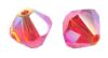 Toupies Swarovski 4mm FIREOPAL AB2X XILION / 25 perles