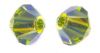Toupies Swarovski 4mm OLIVINE AB2X / 15 perles