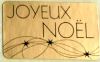 Etiquette Autocollante Rectangulaire JOYEUX NOEL Dorées - Prix dégressif / 15