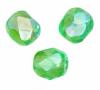 Facettes de Bohème 4mm FOREST GREEN AB / 50 perles