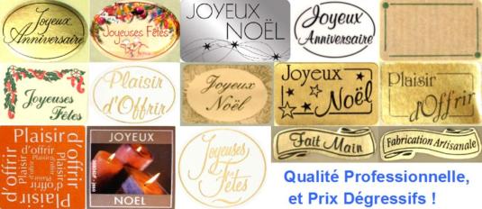 Etiquettes cadeaux