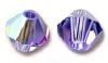 Toupies Swarovski 4mm TANZANITE AB Xilion / 21 perles