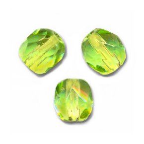 Facettes de Bohème 4mm YELLOW PERIDOT / 41 perles