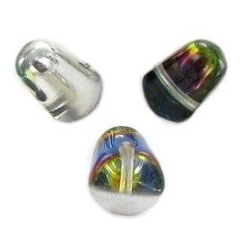 Gouttes GUMDROP en verre 10x7mm CRISTAL ORION / 10 perles  * Prix dégressif