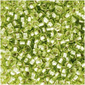 Perles Rocaille 2 mm Green Argent Lined / 20 Grammes +/- 2500 perles