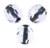 Facettes de Bohème 4mm CRISTAL BLACK LINED / 32 perles