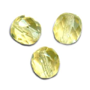 Facettes de Bohème 12mm JONQUIL JAUNE JONQUILLE / 5 perles