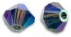 Toupies Swarovski 4mm MONTANA AB2X  / 25 perles 