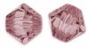 Toupies Swarovski 6mm CRYSTAL ANTIQUE PINK XILION / 10 perles 