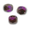 Facettes de Bohème 6mm VIOLET/ BRONZE DARK / 10 perles