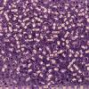 Perles Rocaille 2 mm Light Amethyst Ligné argent Silver Lined / 20 Grammes +/- 2500 perles