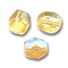 Facettes de Bohème 6mm LIGHT TOPAZ AB / 11 perles