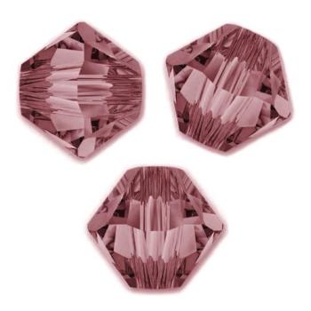 Toupies Swarovski 6mm CRYSTAL ANTIQUE PINK XILION / 10 perles 